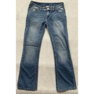 TRUE RELIGION Bobby Logo  Size 31 Distressed Bootcut Bell Bottom Jeans -